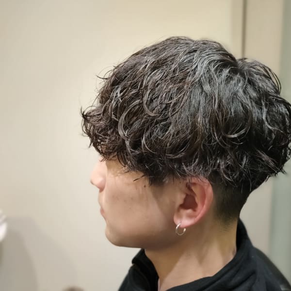 波巻きパーマスタイル|men's hair salon clarens