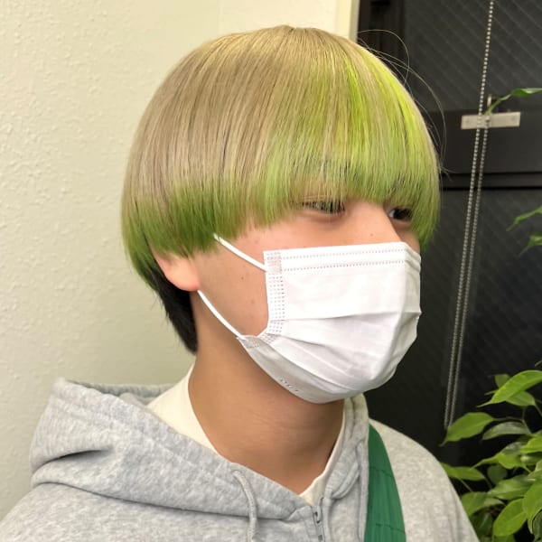 デザインカラー×マッシュ