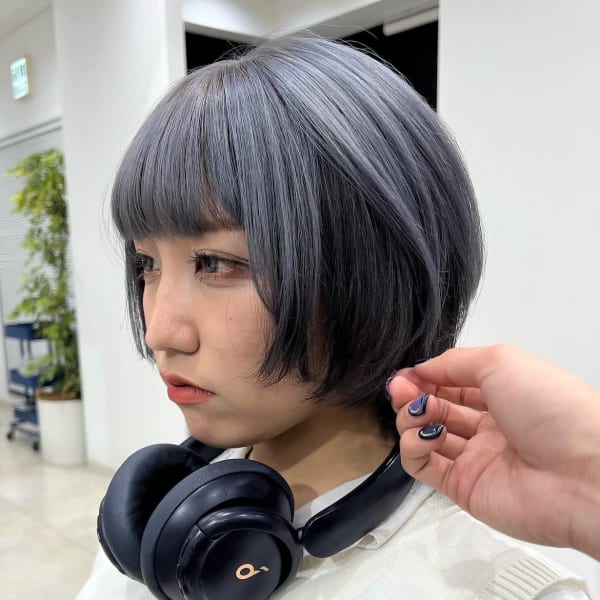 シルバーブルー×ボブ