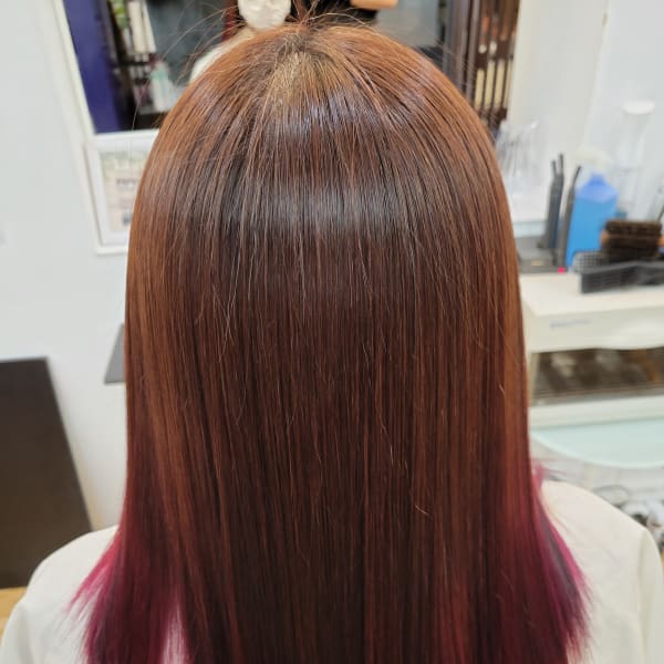 髪質改善ストレート セミロング/20代/30代/40代
