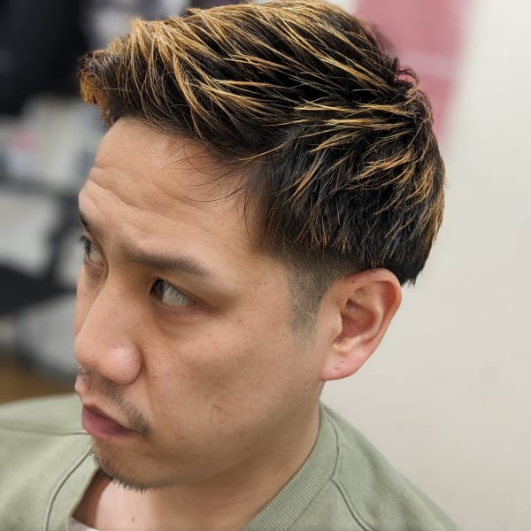 メンズショートスタイル＆メッシュ