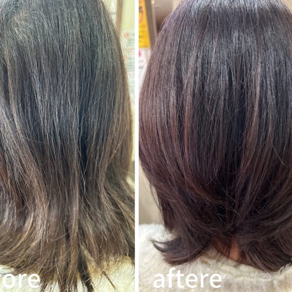 明るく染める白髪染め♬