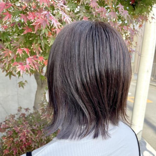 グレーのインナーカラー