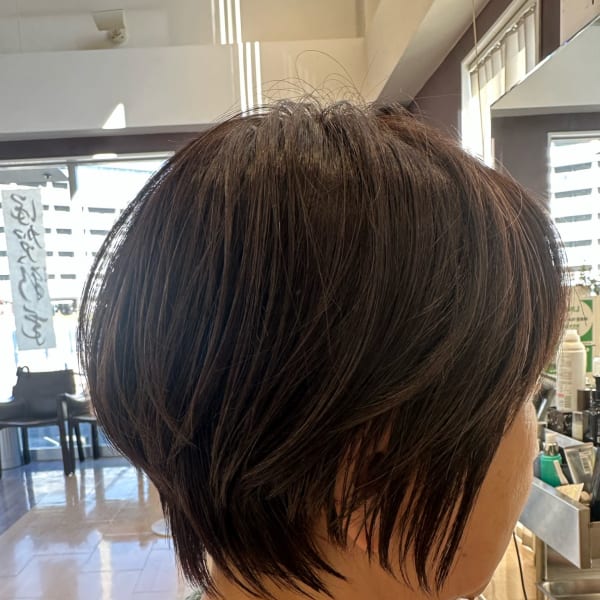 大人可愛い20代30代40代丸みショート