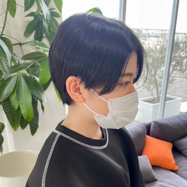 ツーブロックハンサムショート