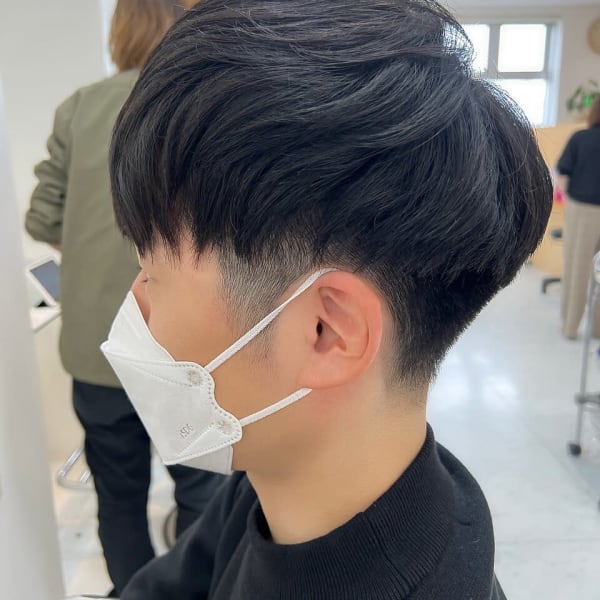 【刈り上げ2ブロックショートスタイル】