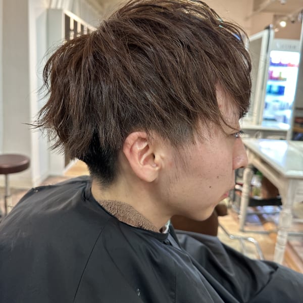 メンズ王道外ハネマッシュ|Afinar 上大岡店