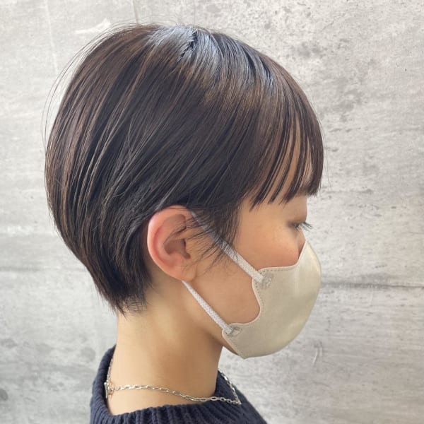 30代40代大人可愛いブラウンショート☆山之内