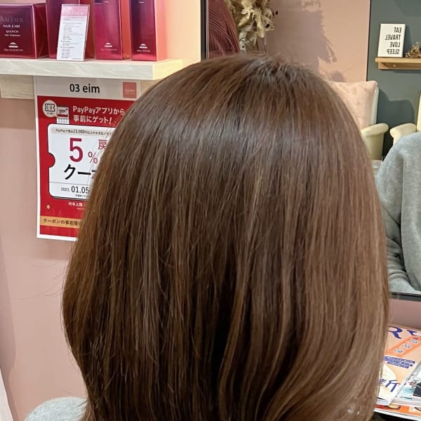 白髪ぼかしハイライト＋ナチュラルベージュ
