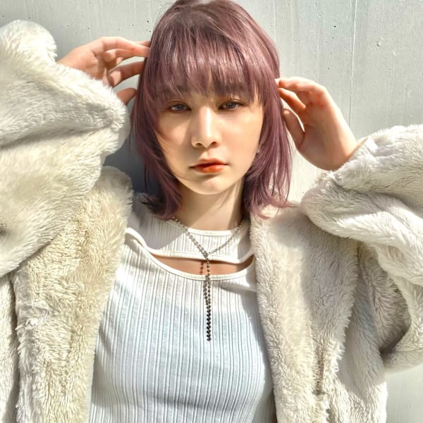 《kitin吉祥寺》ウルフレイヤー ピンクアッシュ