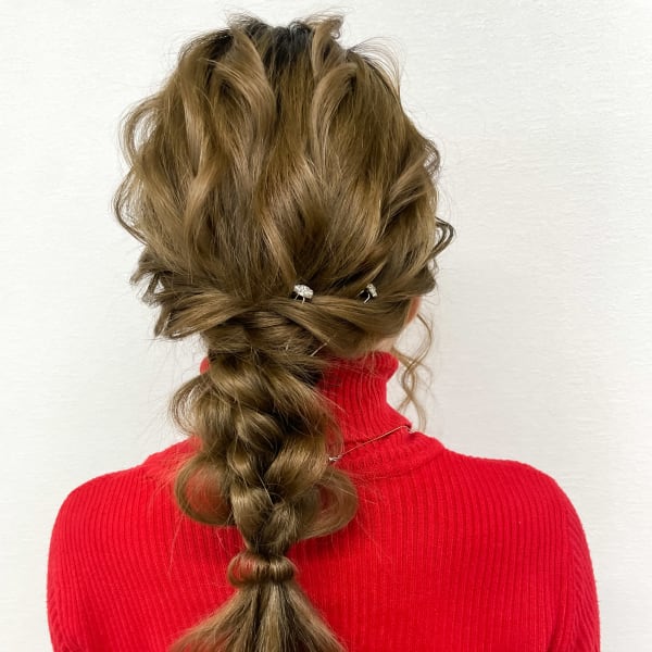 ルーズ編みおろし