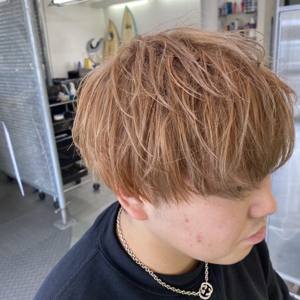 20代30代ハイトーンマッシュ