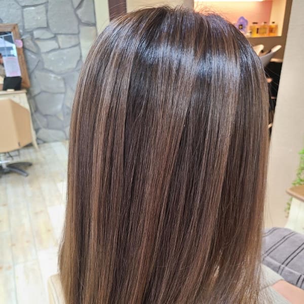 酸性ストレート×おしゃれな白髪染め|another sky