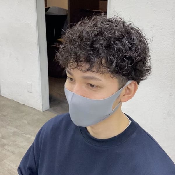 プードルパーマ/マッシュ/メンズ/眉カット/池袋