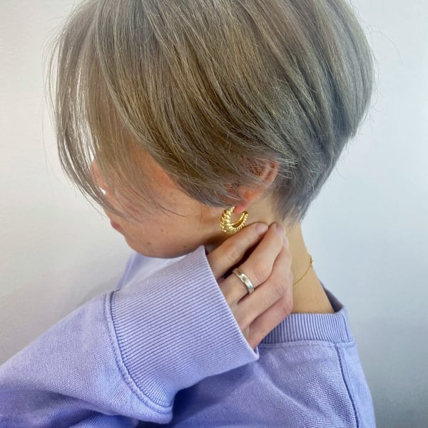 大人可愛いショートボブ