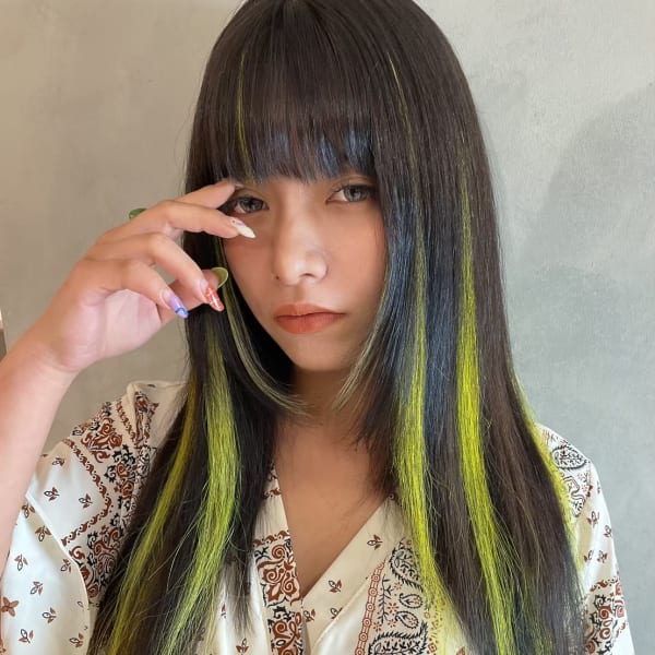 エクステ×インナーカラー