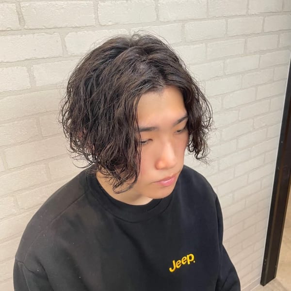 ゆるめ波巻きスパイラル　ロングヘア