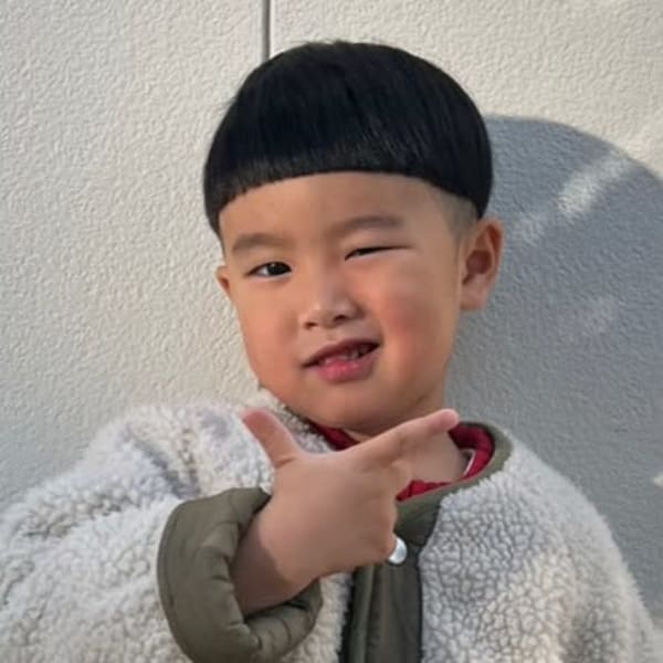 キッズカット　ぱっつんマッシュ