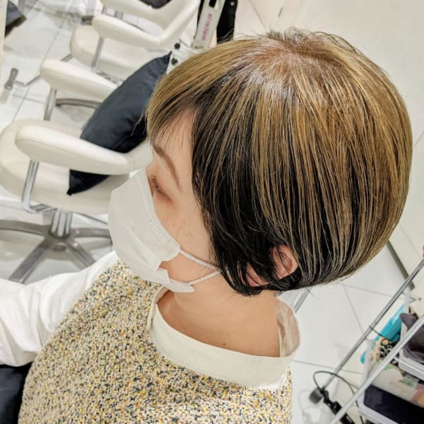 脱白髪染めアンブレラカラー♪ベージュ【AVENIR我孫子】