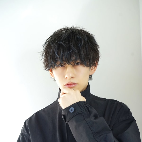 #マッシュウルフ 波巻きスパイラル 渋谷/メンズパーマ