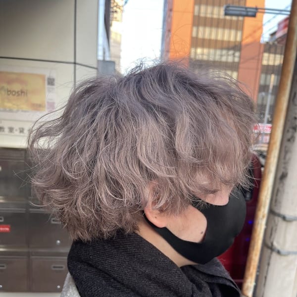 【olino】メンズハイトーン10代20代プラチナベージュ