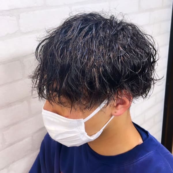 【メンズ】波巻きスパイラルパーマ