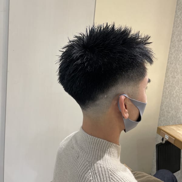 ザクザクフェードスタイル