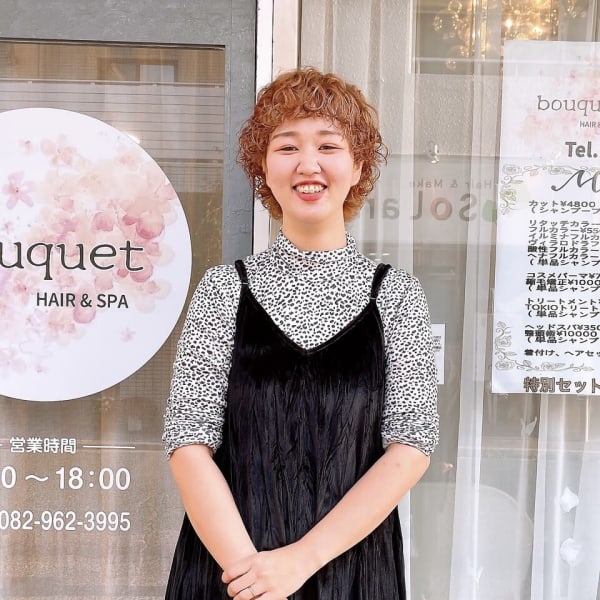 bouquet HAIR&SPA【ブーケヘアーアンドスパ】のスタッフ紹介。Fuku