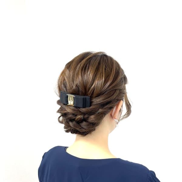 低めアップスタイル