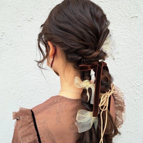 おめかしアレンジヘア  