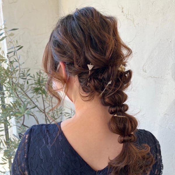 編みおろしアレンジ 