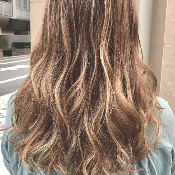 白髪染+ハイライト