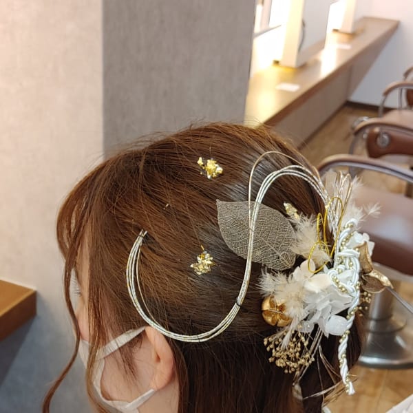 水引きアレンジ|Hair Make Klar