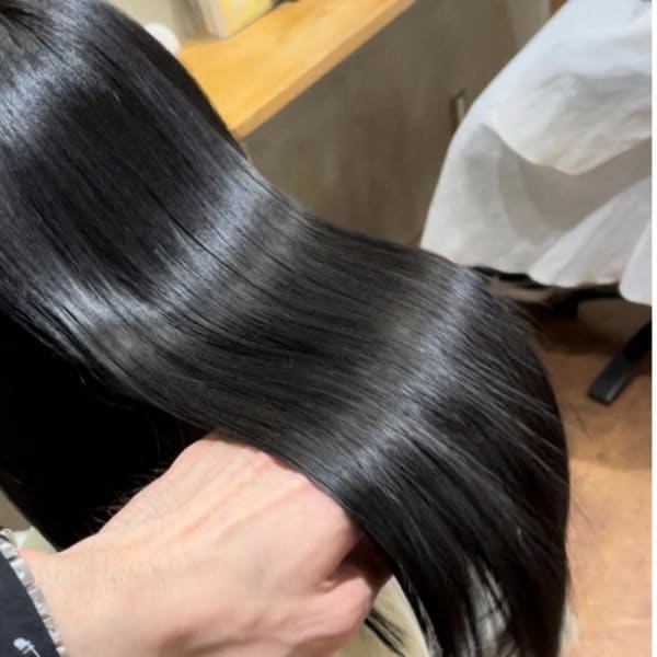 ロング×髪質改善縮毛