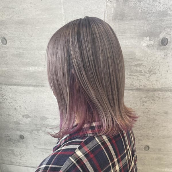 30代40代大人可愛いインナーカラー/ボブ☆山之内