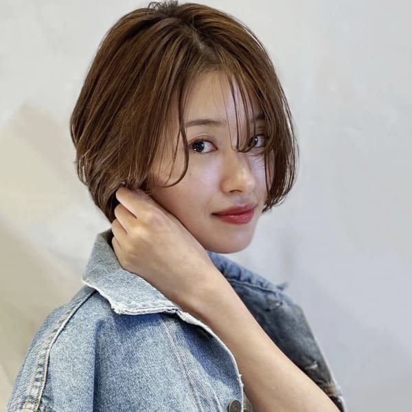 ウェットなショートボブ/シースルーバング|ZA/ZA shinjuku