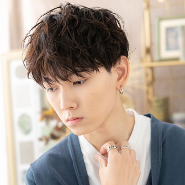 ツイストパーマモテ髪マッシュショート うざバング|COVER HAIR bliss【カバーヘア ブリス】上尾/上尾西口店