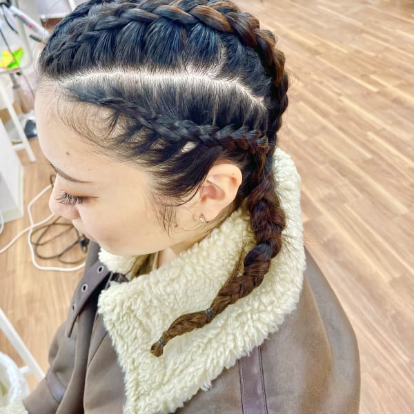 コーンロウスタイル