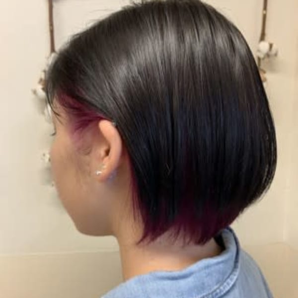 パープルインナーカラー