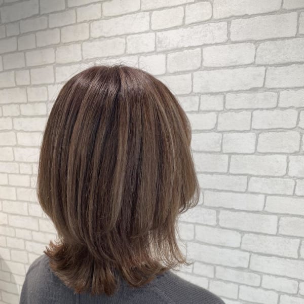 miu&伊藤夏海 白髪ぼかしハイライト◎