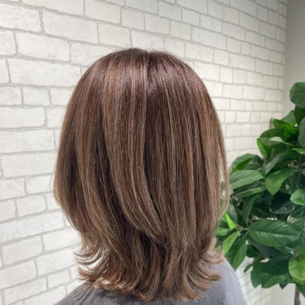 miu&伊藤夏海 白髪ぼかしハイライト◎