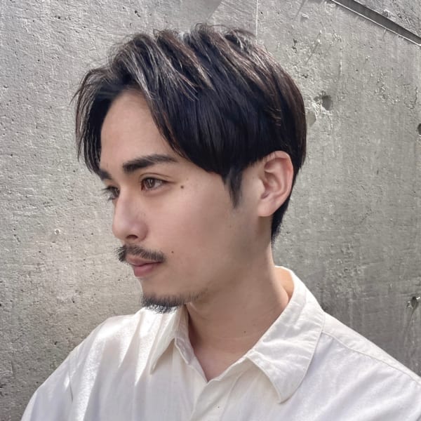 【網干style】ナチュラル質感！大人のセンターパート|Lond GULLMAN/メンズ専門サロン/名駅