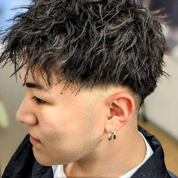 ツイストパーマ・スキンフェード