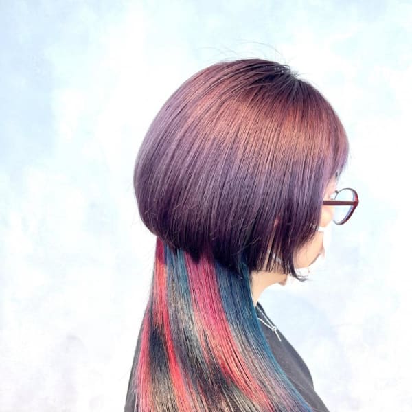 マッシュウルフ/アジサイカラー/紫陽花カラーヘアカラー