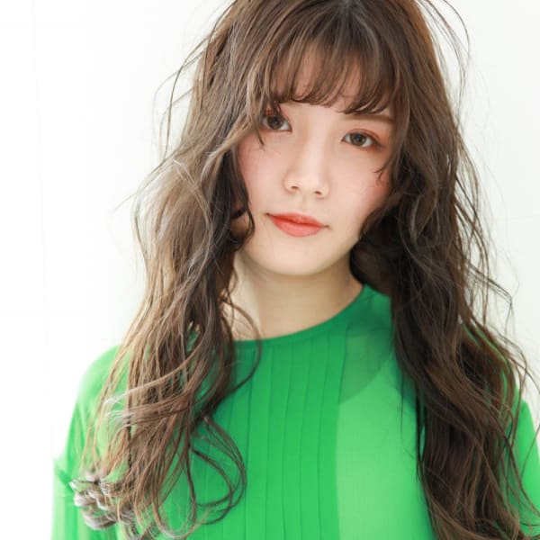 【BOND】 大人可愛い/ゆるふわロング/ショコラアッシュ