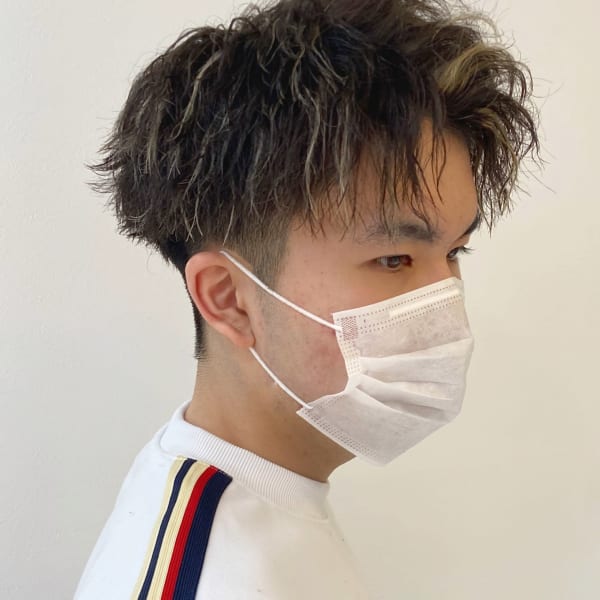 アップバングハイライト