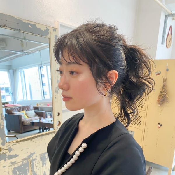 結婚式セットポニーテール