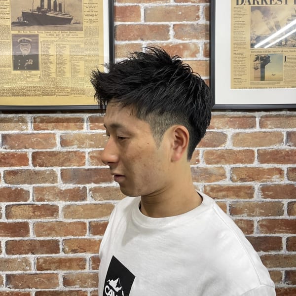 ビジネス対応ジェットモヒカン×スキンフェード