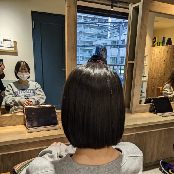 サラサラミニボブ