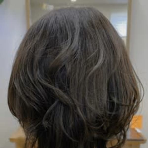 #ゆるふわボブ #グレージュカラー #レイヤー #ミディアム